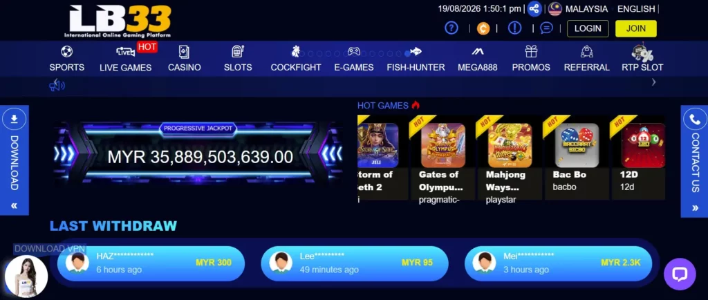Main Features for Malaysian Players