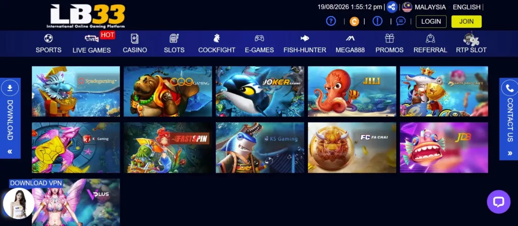 Casino Game Selection