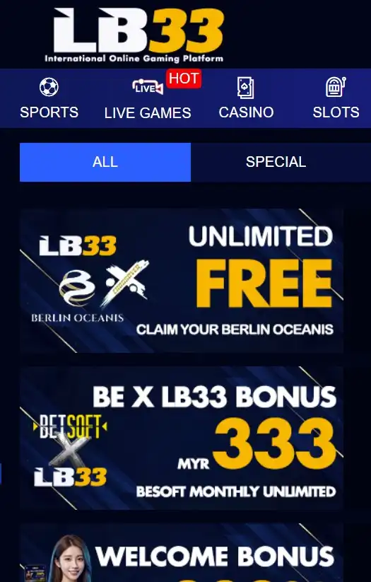 LB33 App Bonuses